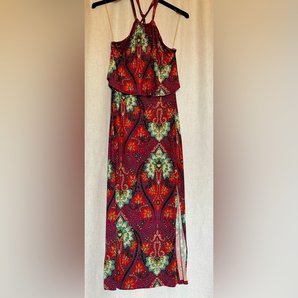 Veronica M halter maxi dressy